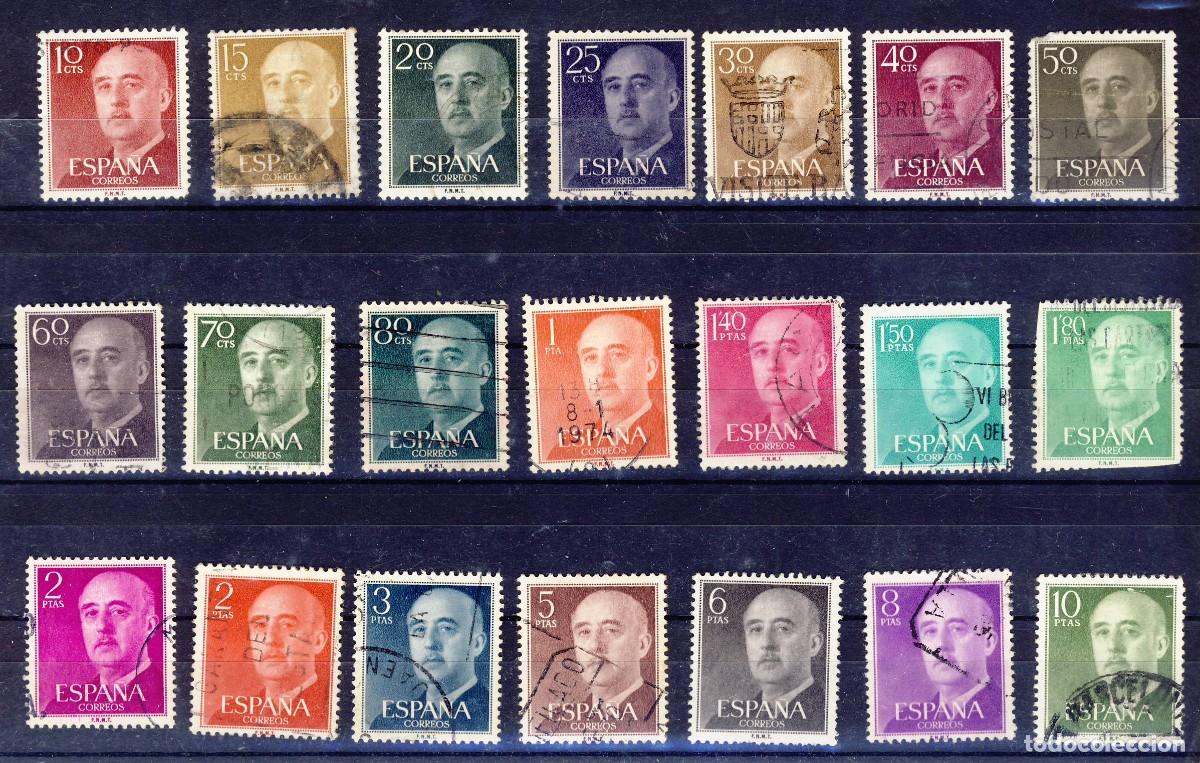 Timbres: 1955-56.- FRANCO .- ED. 1142 al 1163.- (2)