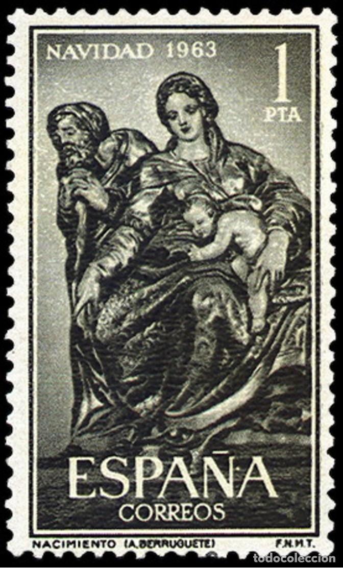 Sellos: ESPA&Ntilde;A 1963 - NAVIDAD - EDIFIL 1535** - Foto 1