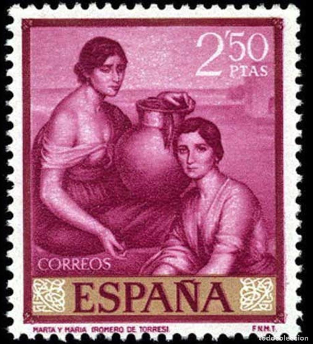 Sellos: ESPA&Ntilde;A 1965 - PINTOR JULIO ROMERO DE TORRES - EDIFIL 1663** - Foto 1