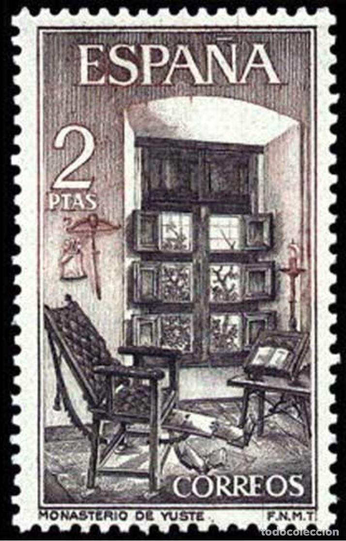 Sellos: ESPA&Ntilde;A 1965 - MONASTERIO DE YUSTE - EDIFIL 1687** - Foto 1