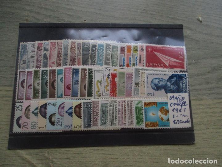Sellos: SELLOS- A&Ntilde;O 1965 COMPLETO SIN ESCUDOS - Foto 1