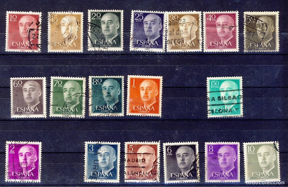 Timbres: 1955-56-FRANCO.- ED. 1143-1156.- menos 1154- 1156- 1157.- (1)