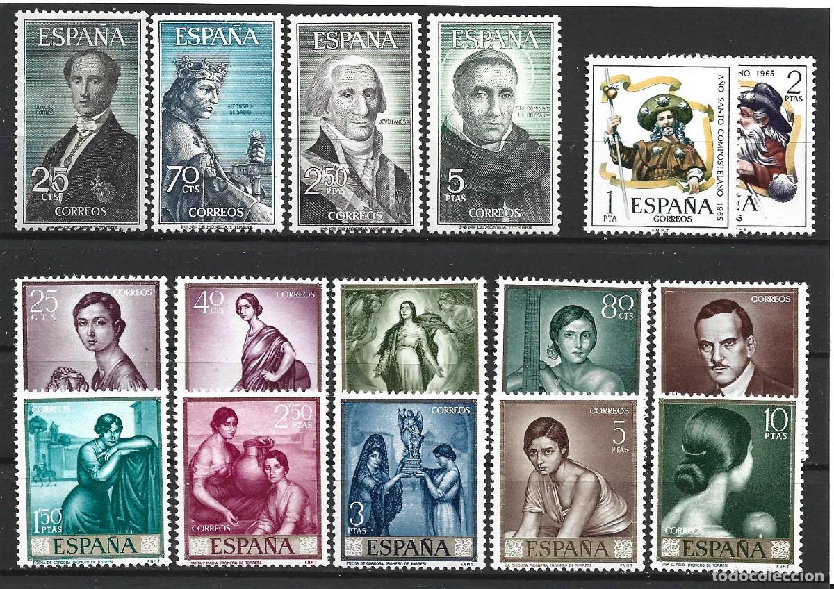 Sellos: t958) ESPA&Ntilde;A 1965** SERIES COMPLETAS (3) MNH - Foto 1