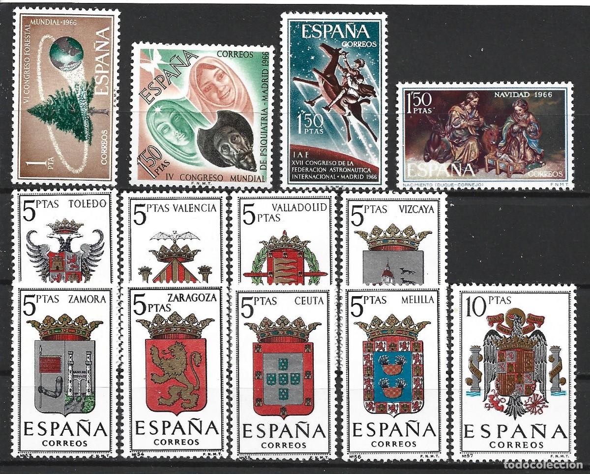 Sellos: t959) ESPA&Ntilde;A 1966** SERIES COMPLETAS (5) MNH - Foto 1
