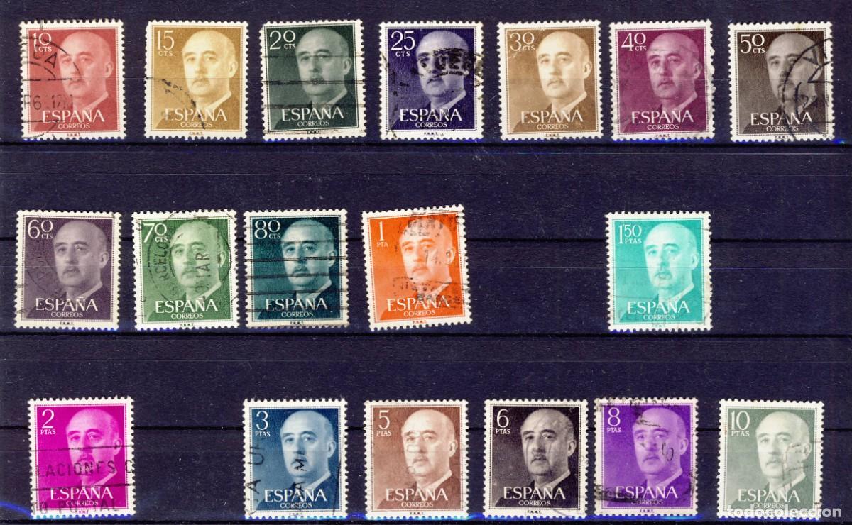 Timbres: 1955-56-FRANCO.- ED. 1143-1156.- menos 1154- 1156- 1157.- (2)