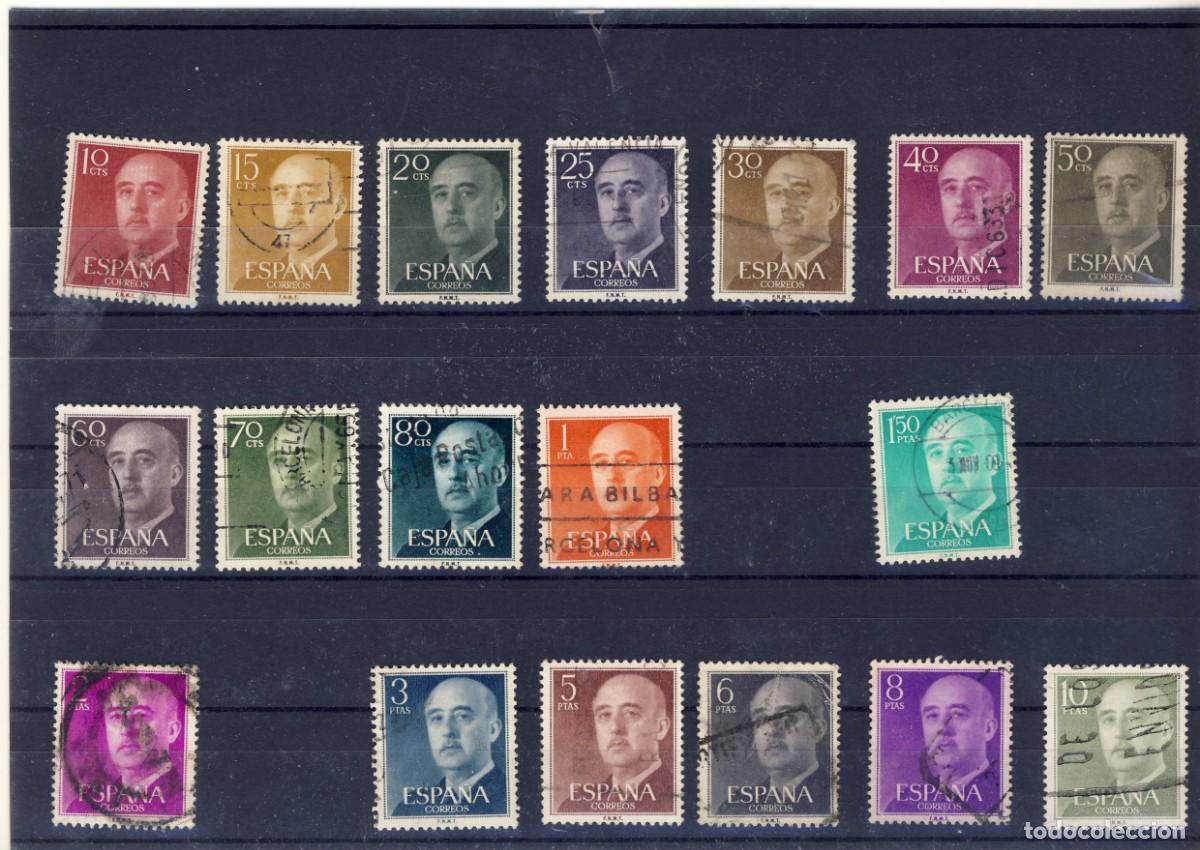 Timbres: 1955-56-FRANCO.- ED. 1143-1156.- menos 1154- 1156- 1157.- (4)