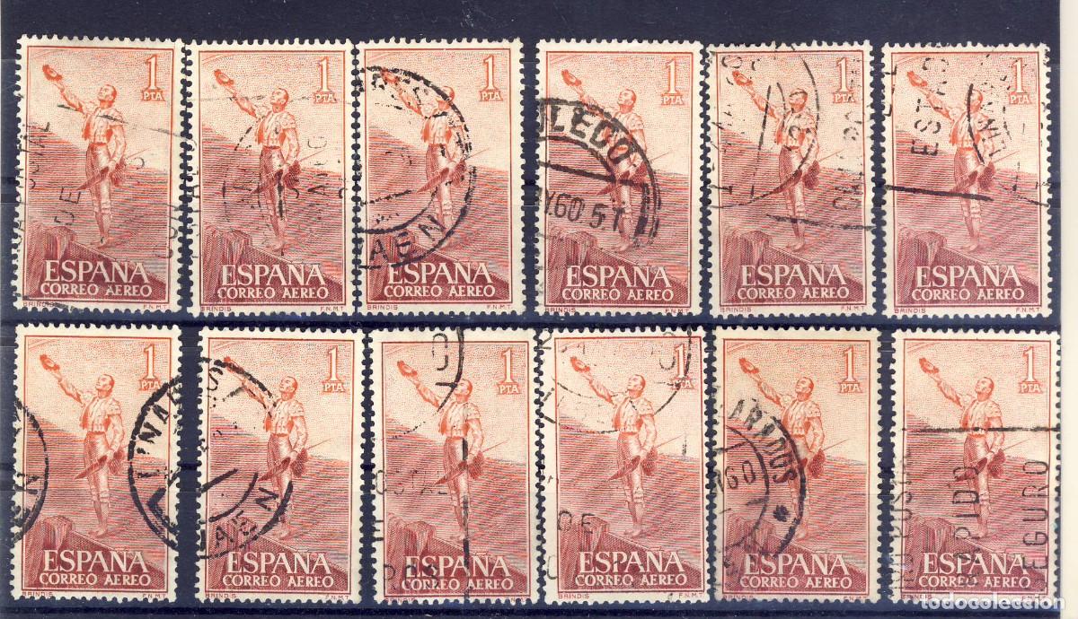 Sellos: 1960.- FIESTA NACIONAL.- TAUROMAQUIA.- CORREO A&Eacute;REO.- ED. 1268.-