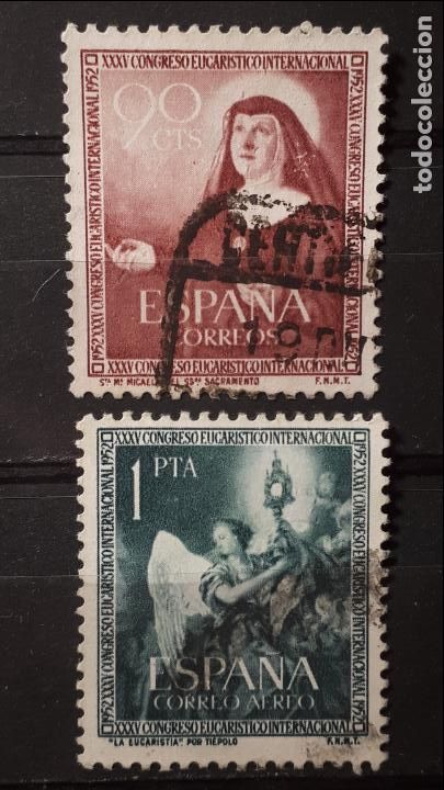 Sellos: Espa&ntilde;a &deg; .A&ntilde;o 1952. Edifil 1116/7 - Foto 1