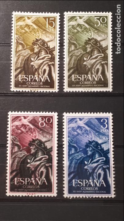 Sellos: Espa&ntilde;a ** A&ntilde;o 1956. Edifil 1187/90 - Foto 1