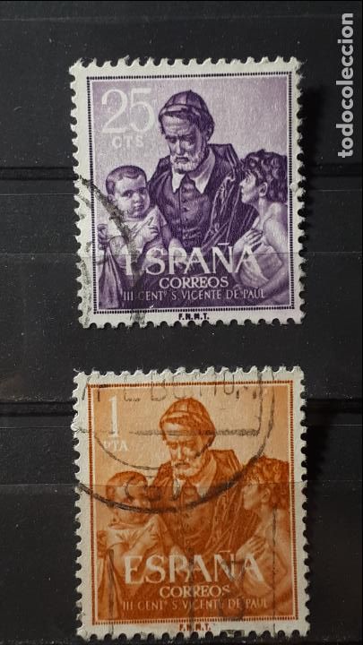 Sellos: Espa&ntilde;a &deg;. A&ntilde;o 1960, Edifil.- 1296/7. - Foto 1