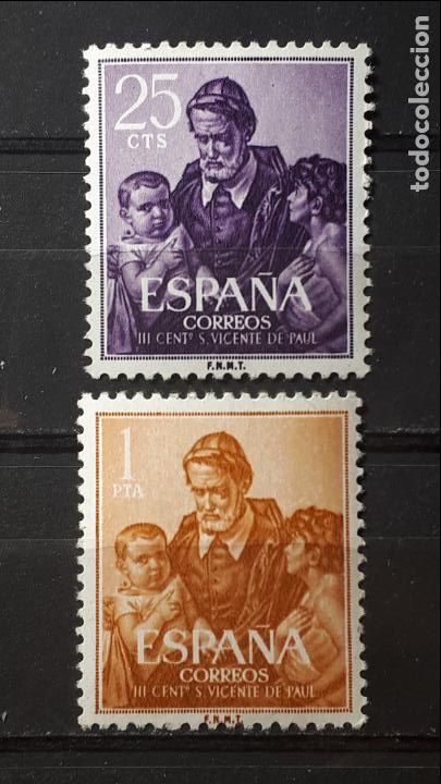 Sellos: Espa&ntilde;a ** A&ntilde;o 1960, Edifil.- 1296/7. - Foto 1