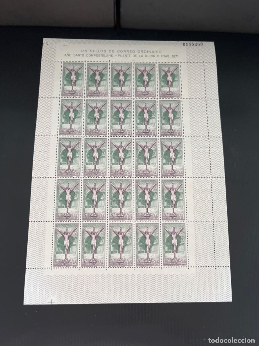 Sellos: Pliegos de sellos 1971 A&ntilde;o Santo Compotelano - Foto 10