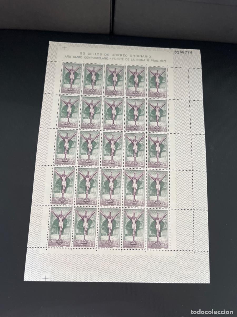 Sellos: Pliegos de sellos 1971 A&ntilde;o Santo Compotelano - Foto 10
