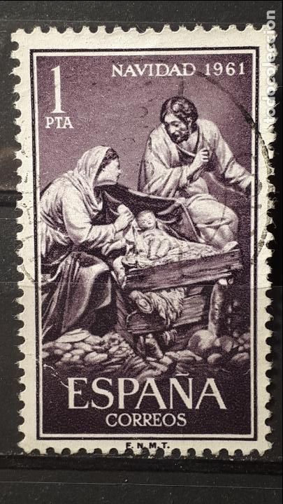 Sellos: ESPA&Ntilde;A. A&Ntilde;O 1961. &deg; . Edifil 1400 - Foto 1