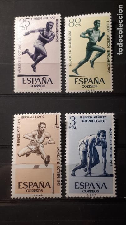 Sellos: ESPA&Ntilde;A. A&Ntilde;O 1962 ** . Edifil 1450/53 - Foto 1