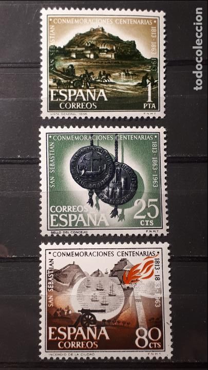 Sellos: ESPA&Ntilde;A. A&Ntilde;O 1963 **. Edifil 1516/18 - Foto 1