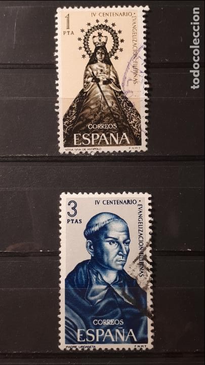 Sellos: ESPA&Ntilde;A. A&Ntilde;O 1965 &deg;. Edifil 1693/4 - Foto 1