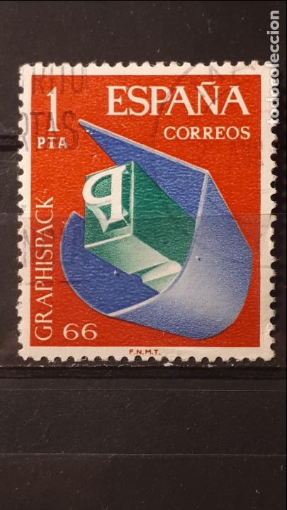 Sellos: ESPA&Ntilde;A. A&Ntilde;O 1966 &deg;. Edifil 1709 - Foto 1