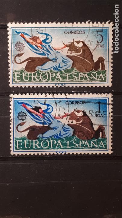 Sellos: ESPA&Ntilde;A. A&Ntilde;O 1966 &deg;. Edifil 1747/8 - Foto 1