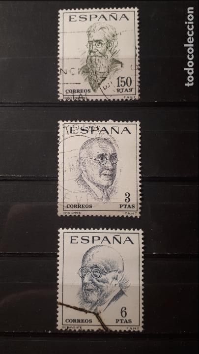 Sellos: ESPA&Ntilde;A. A&Ntilde;O 1966 &deg;. Edifil 1758/60 - Foto 1