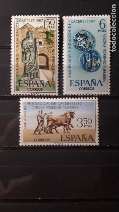 Sellos: ESPA&Ntilde;A. A&Ntilde;O 1967 **. Edifil 1827/29 - Foto 1