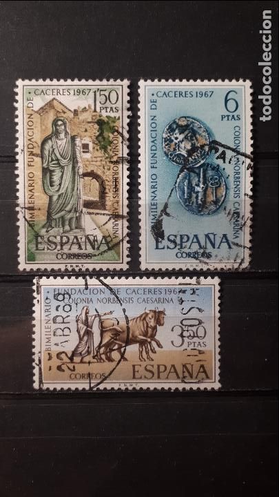 Sellos: ESPA&Ntilde;A. A&Ntilde;O 1967 &deg;. Edifil 1827/29 - Foto 1