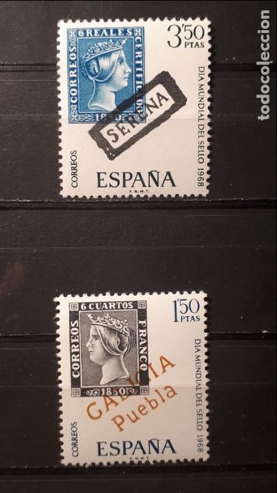 Sellos: ESPA&Ntilde;A. A&Ntilde;O 1968 **. Edifil 1869/70 - Foto 1