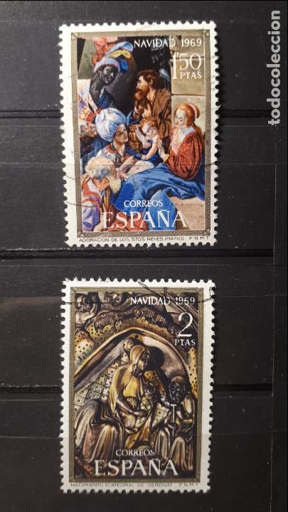 Sellos: ESPA&Ntilde;A. A&Ntilde;O 1969 &deg; .Edifil 1944/5 - Foto 1