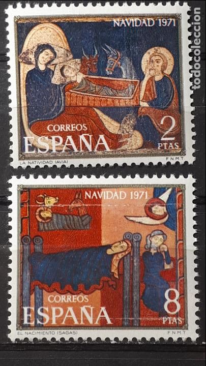 Sellos: ESPA&Ntilde;A. A&Ntilde;O 1971 **. Edifil 2061/62 - Foto 1