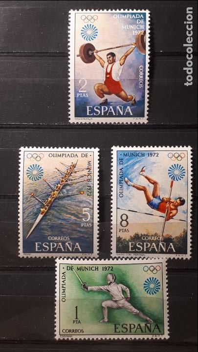 Sellos: ESPA&Ntilde;A. A&Ntilde;O 1972**. Edifil 2098/101 - Foto 1