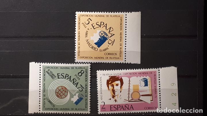 Sellos: ESPA&Ntilde;A. A&Ntilde;O 1974 ** . Edifil 2174/76 - Foto 1