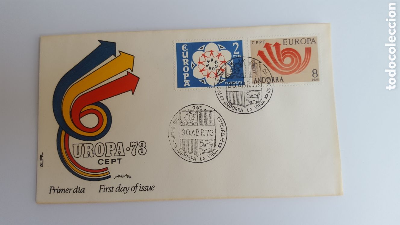 Sellos: Andorra Espa&ntilde;a 1973 Completo - Foto 1