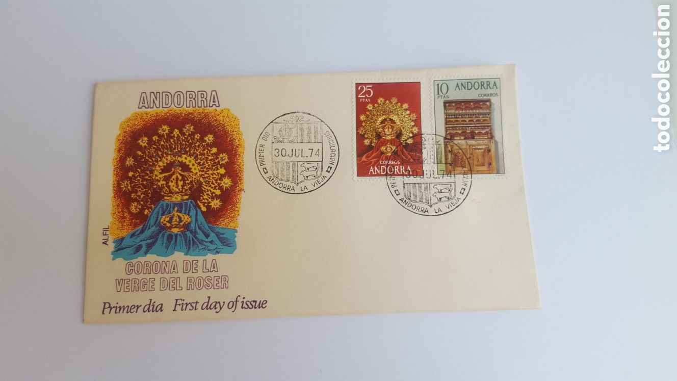 Sellos: Andorra Espa&ntilde;a 1974 Completo - Foto 2