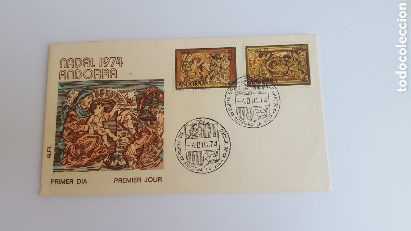 Sellos: Andorra Espa&ntilde;a 1974 Completo - Foto 4