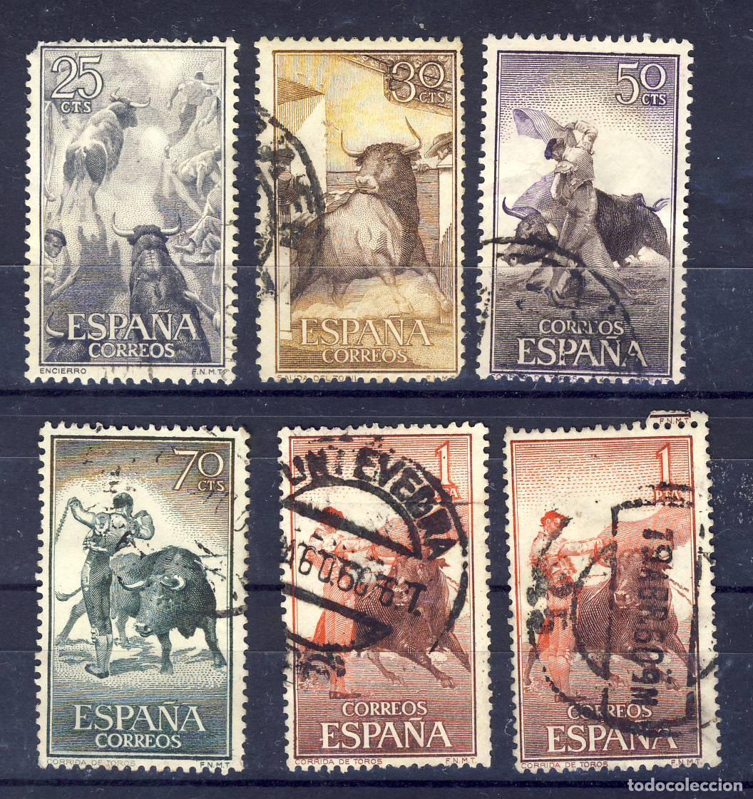 Selos: 1960.- FIESTA NACIONAL.- TAUROMAQUIA.- CORREO ORDINARIO.- 6 SELLOS.-.-