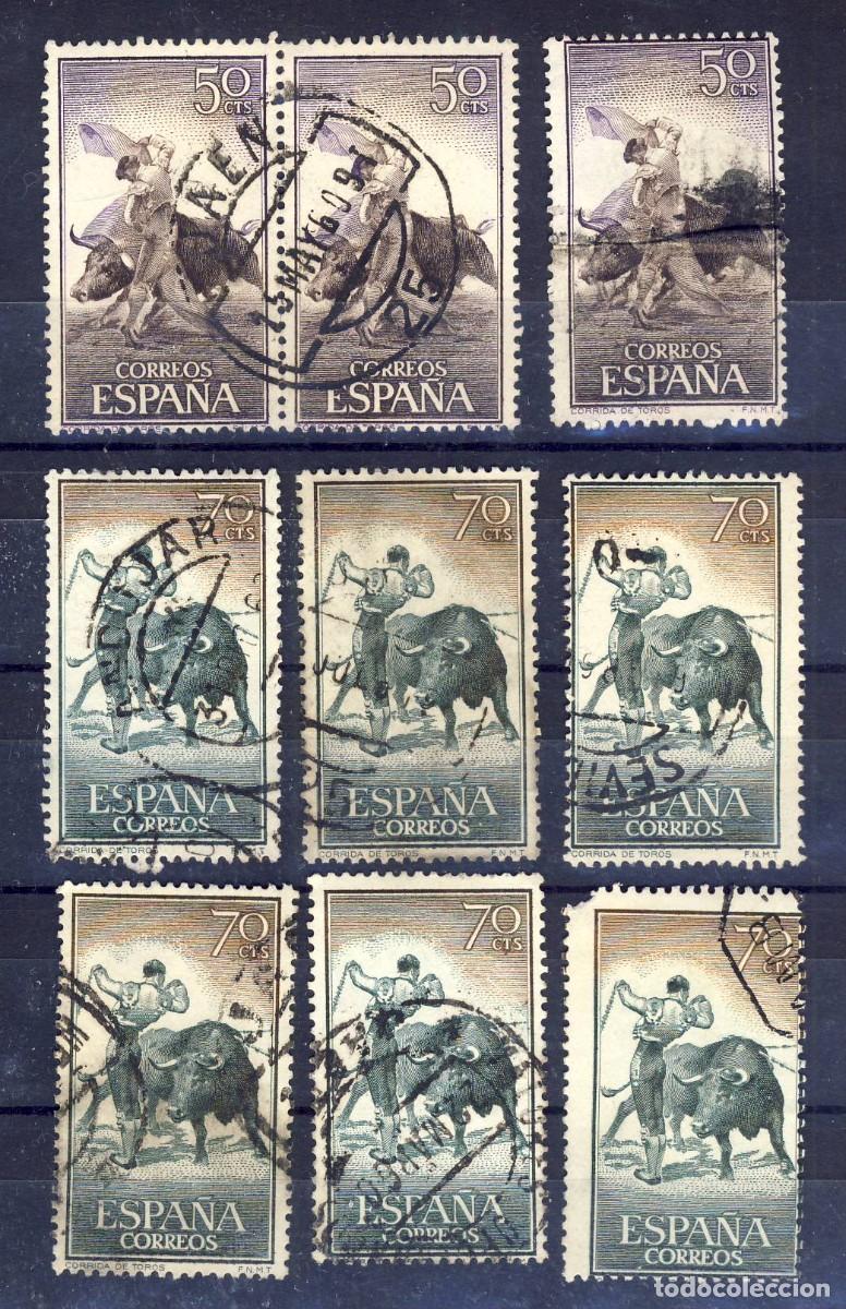 Selos: 1960.- FIESTA NACIONAL.- TAUROMAQUIA.- CORREO ORDINARIO.- 9 SELLOS.-.-