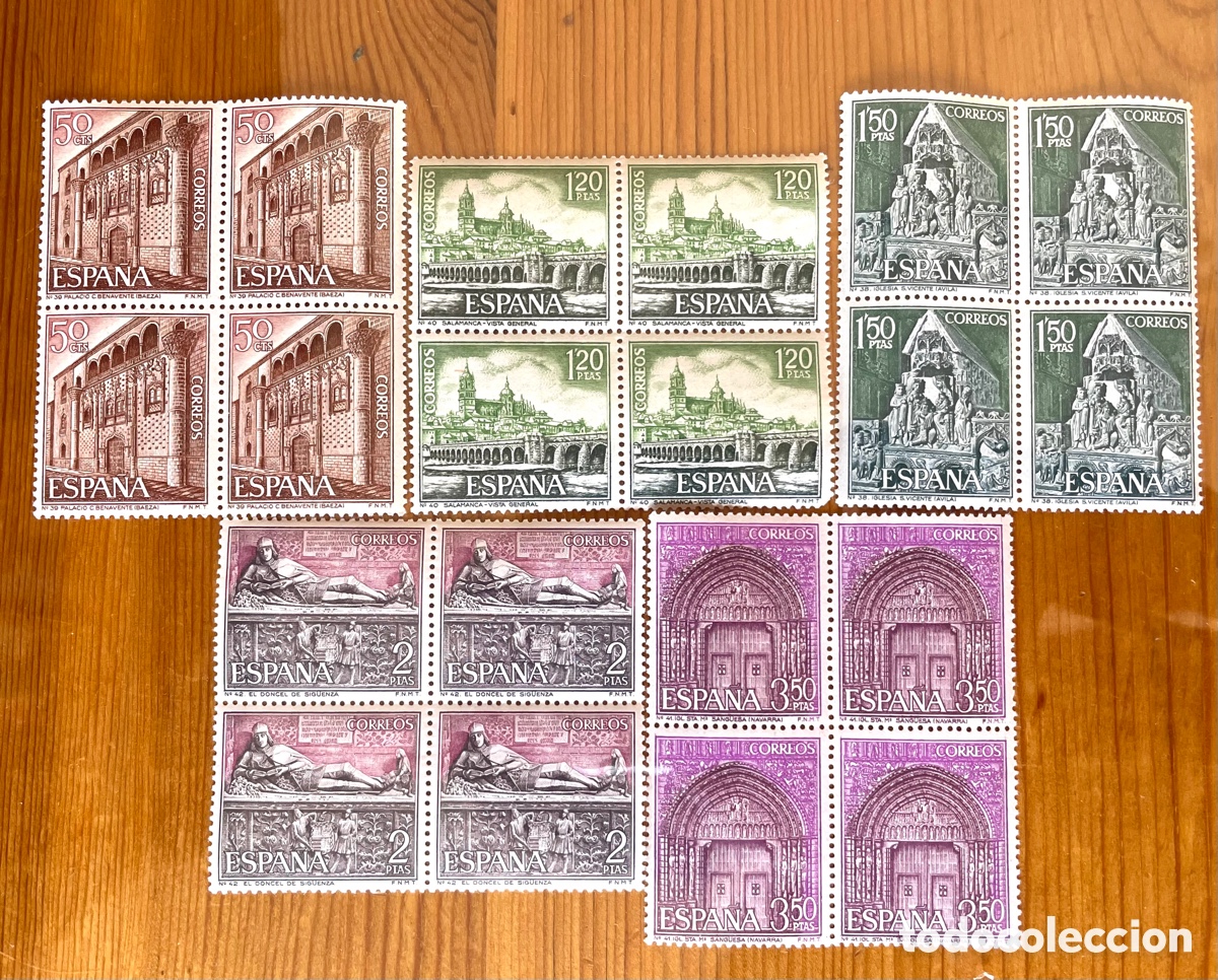Sellos: Serie Tur&iacute;stica 1968 completa en bloque -50% - Foto 1