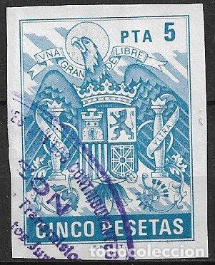 Sellos: Fiscales, P&oacute;lizas, Papel timbrado, ALEMANY n&ordm; -- (o) 5 ptas. azul