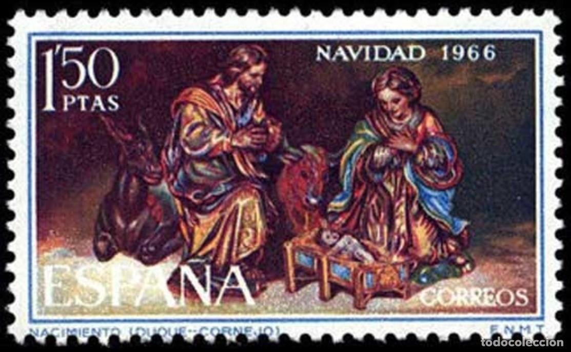 Sellos: ESPA&Ntilde;A 1966 - NAVIDAD - EDIFIL 1764** - Foto 1