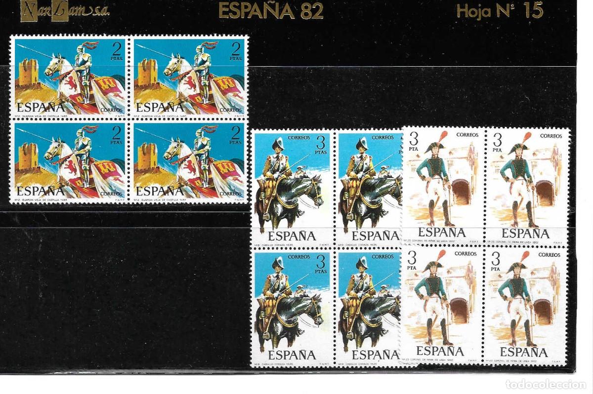 Sellos: &Oacute;rdenes militares. Espa&ntilde;a. bloques de 4 - Foto 1