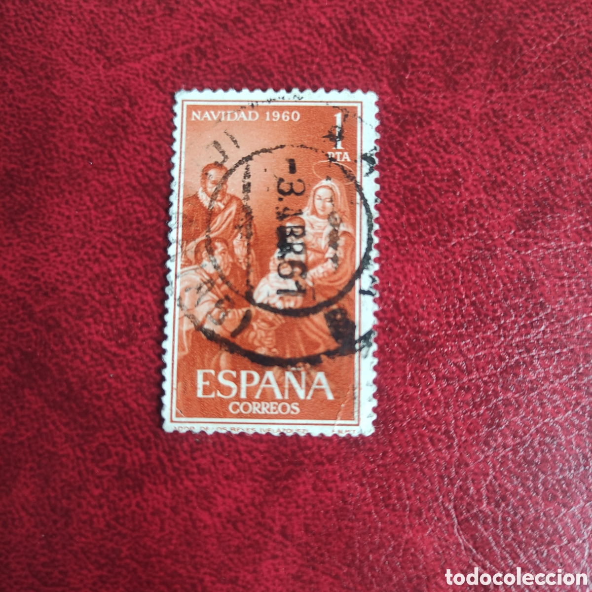 Sellos: 1960, navidad, edifil 1325 USADO - Foto 1