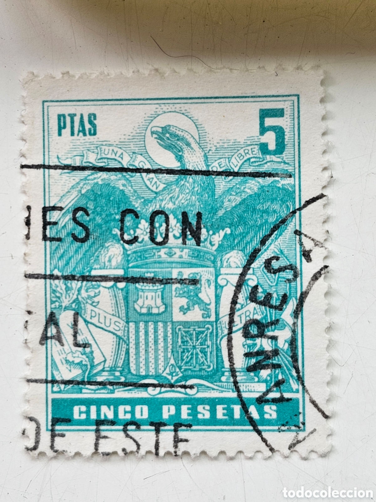 Sellos: Sello de 5 pesetas - Foto 1