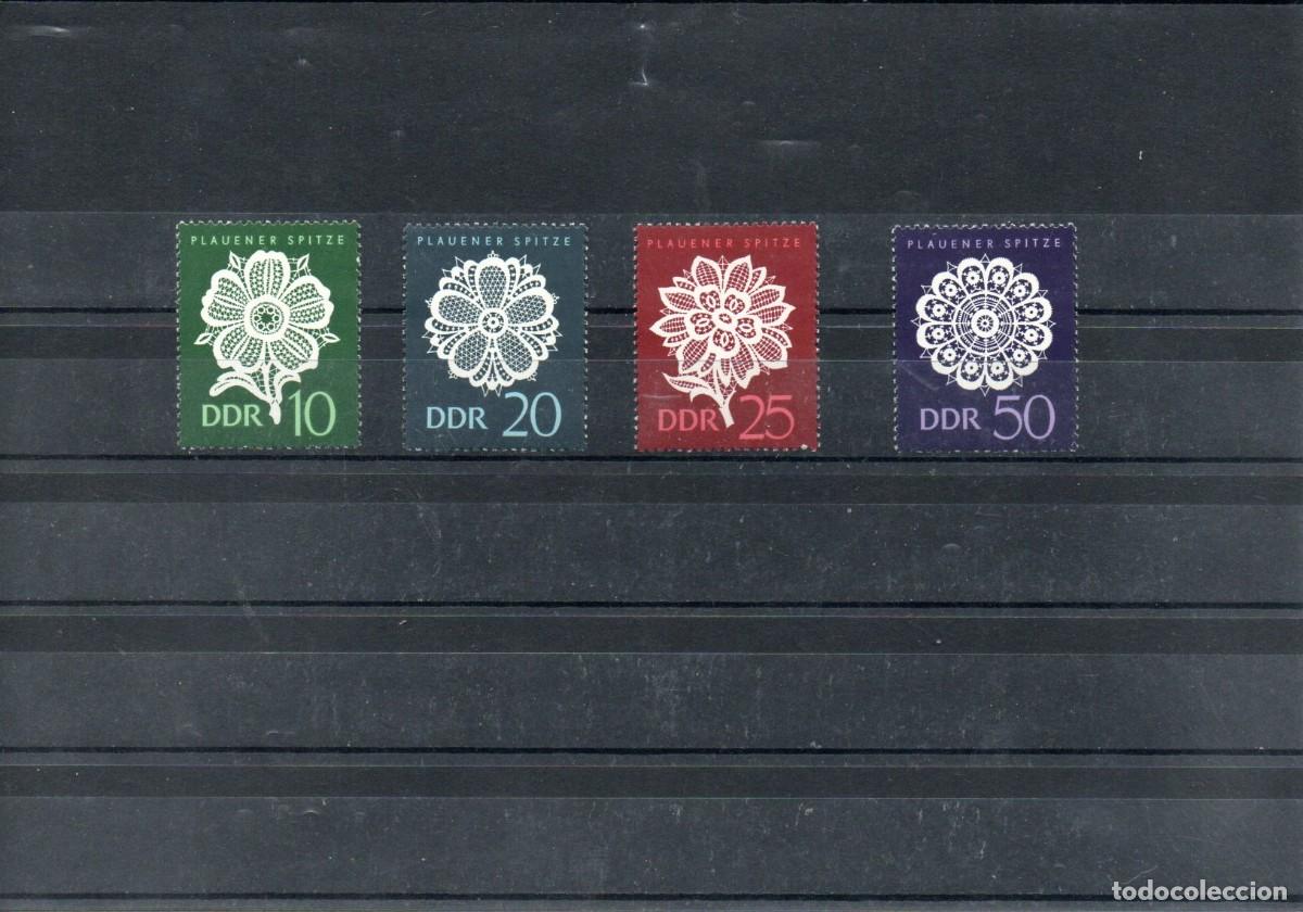Selos: ALEMANIA ORIENTAL REPUBLICA. ENCAJES. MOTIVOS FLORALES.