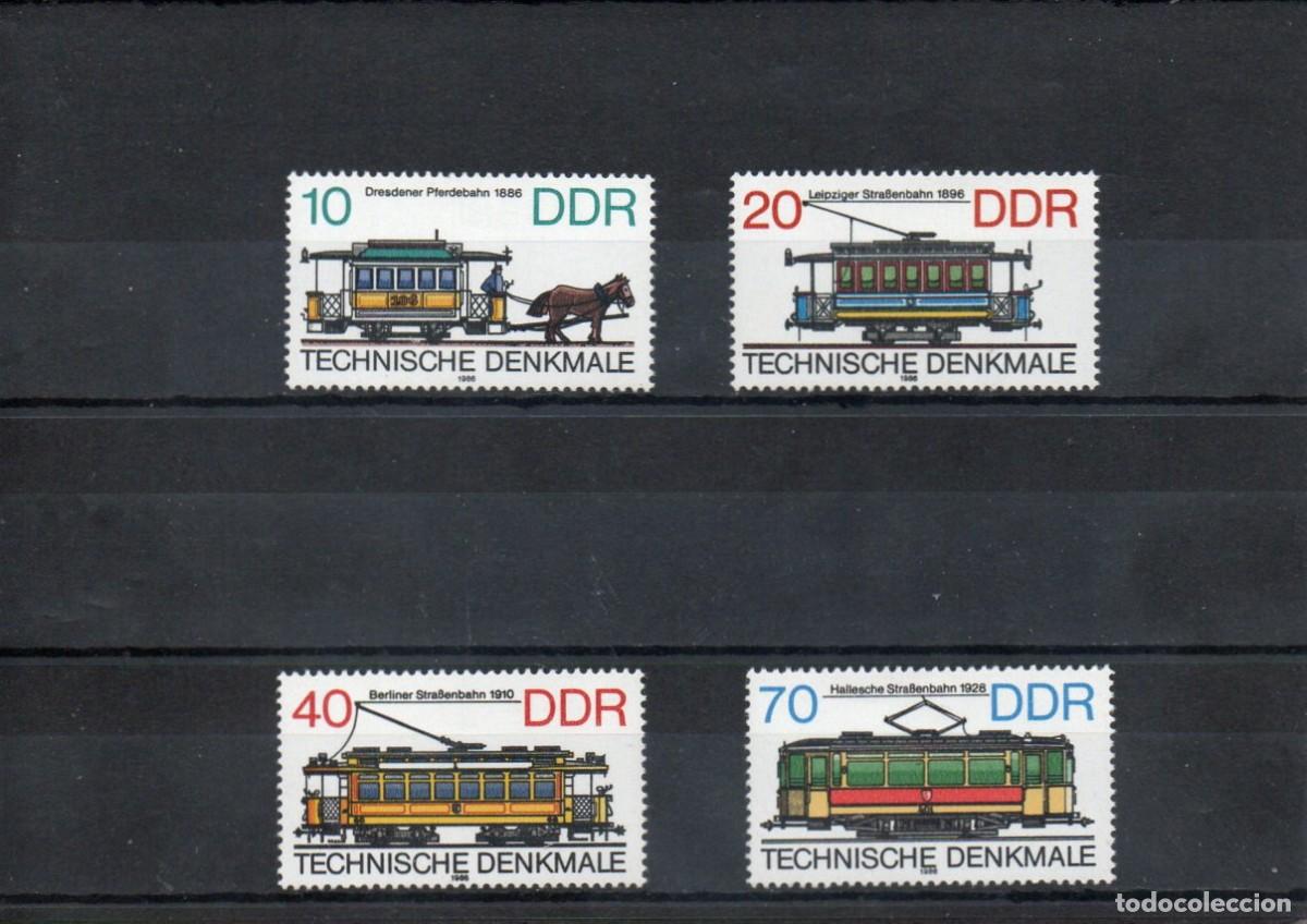Selos: ALEMANIA ORIENTAL REP&Uacute;BLICA. RETROSPECTIVA DE TRANVIAS ALEMANES.