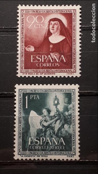 Sellos: Espa&ntilde;a. a&ntilde;o 1952 **. EDIFIL 1116/7 - Foto 1