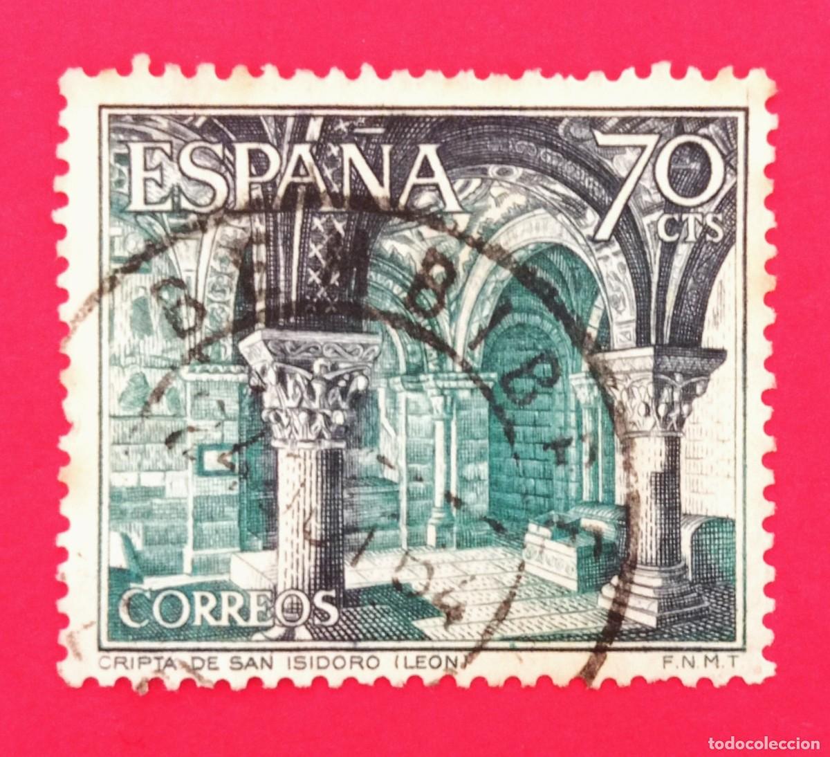 Sellos: SELLO ESPA&Ntilde;A. TURISMO (CRIPTA DE SAN ISIDORO, LE&Oacute;N) (1964) - Foto 1