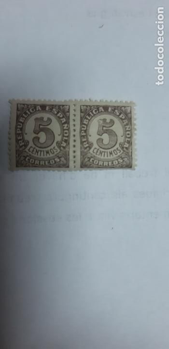 Sellos: Sellos Correos Republica Espa&ntilde;ola 5 c&eacute;ntimos - Foto 1