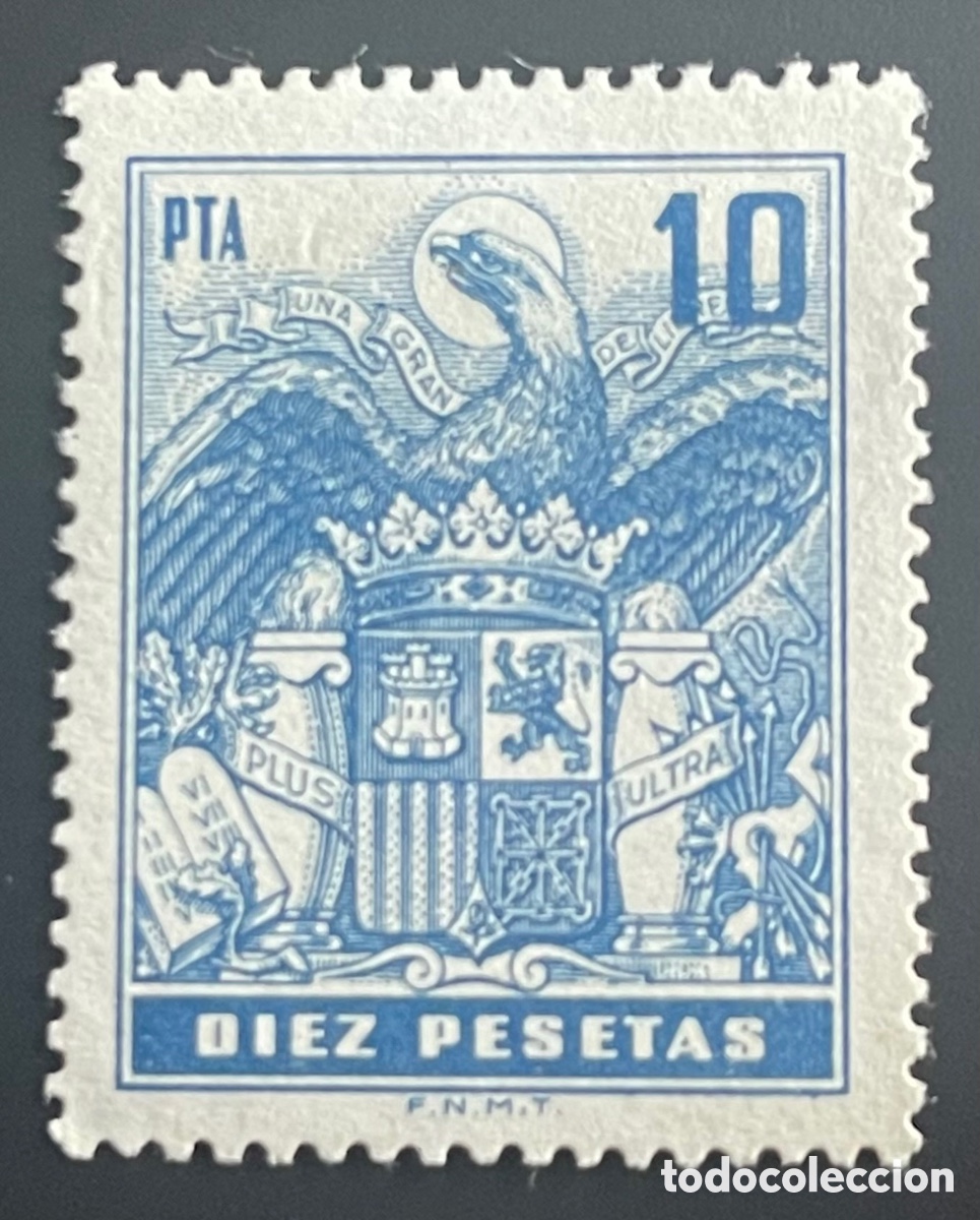 Sellos: Timbre de estado de 10 ptas como nuevo - Foto 1