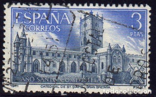 Sellos: Espa&ntilde;a. A&ntilde;o Santo Compostelano. 1971. Edifil 2012. Usado - Foto 1