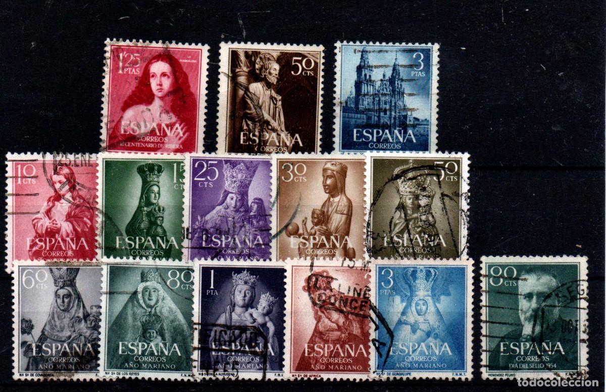 Sellos: A&ntilde;o completo Espa&ntilde;a 1954 - Foto 1